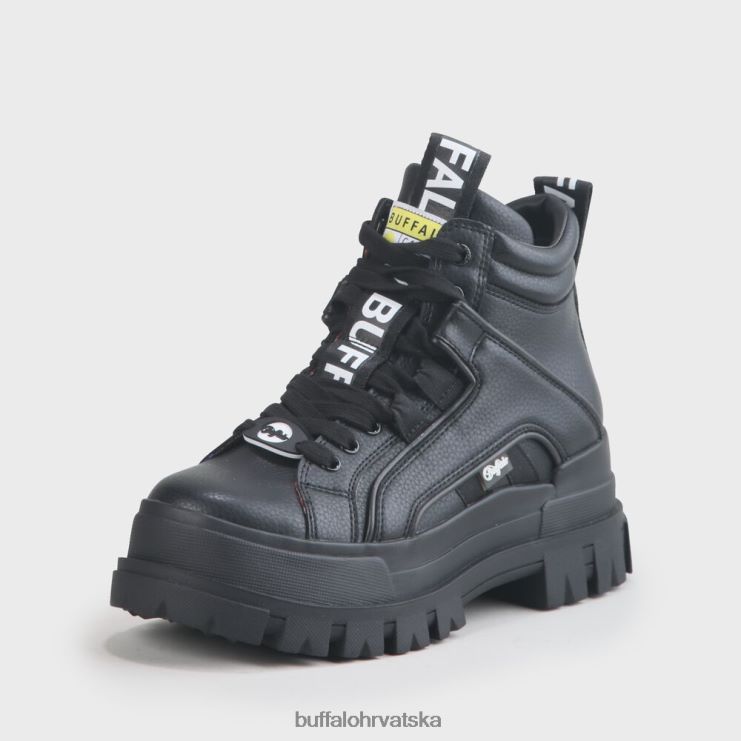 crno Buffalo aspha nc mid bootie ravne veganske |čizme TDD6T198